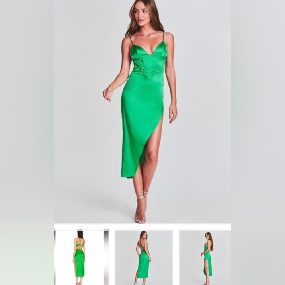 SER.O.YA Jamila Silk Corset Dress